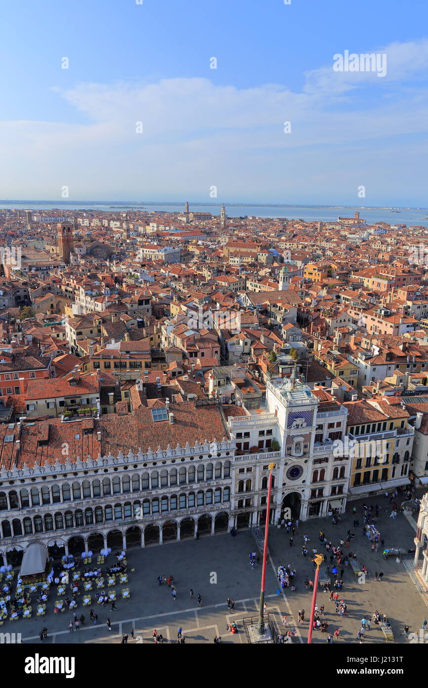 Venedig von der Campanile gesehen. Venedig, Italien Stockfoto