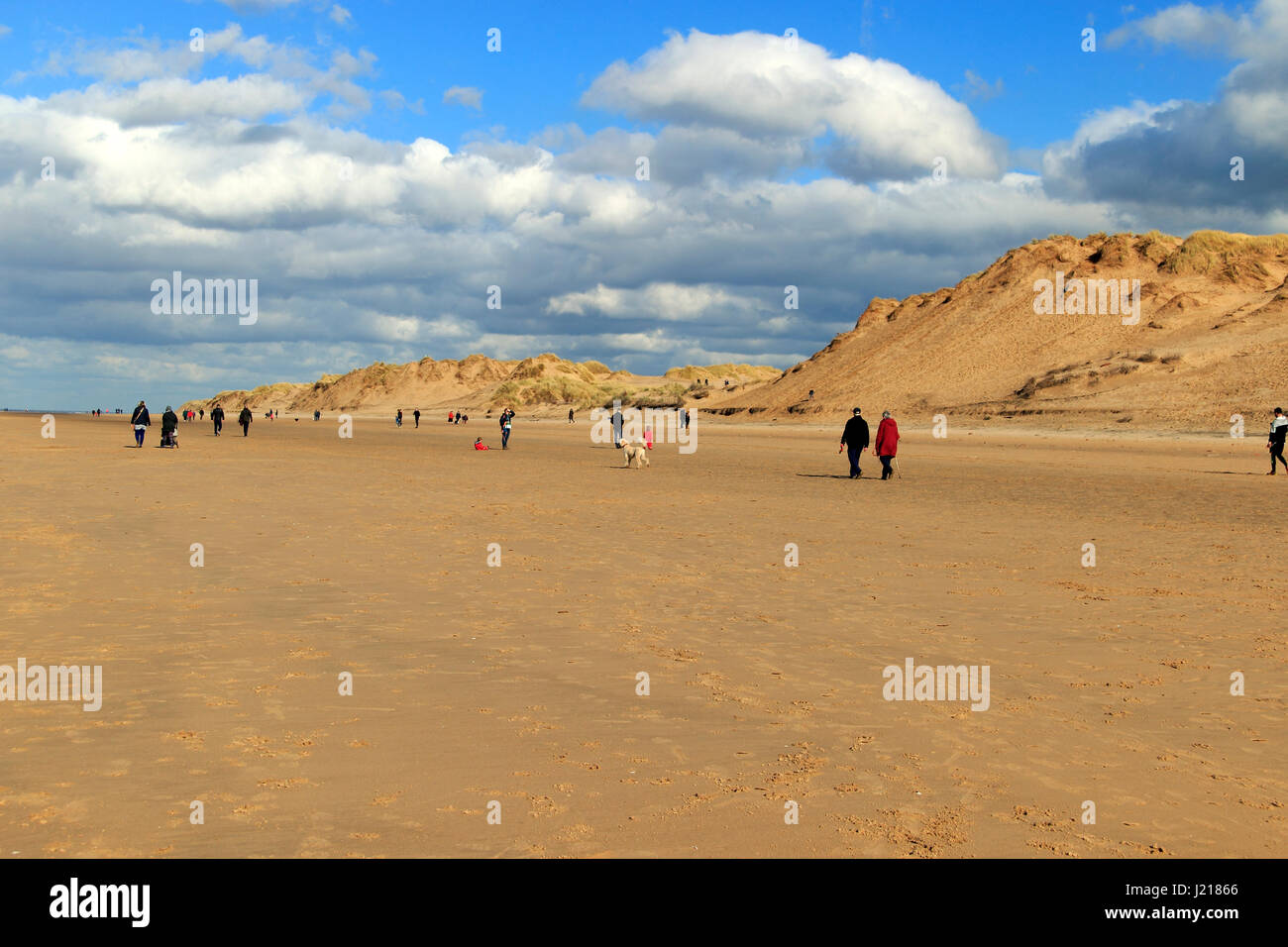 Formby Punkt, Sefton Küste, Merseyside, Nordwest England, UK Stockfoto