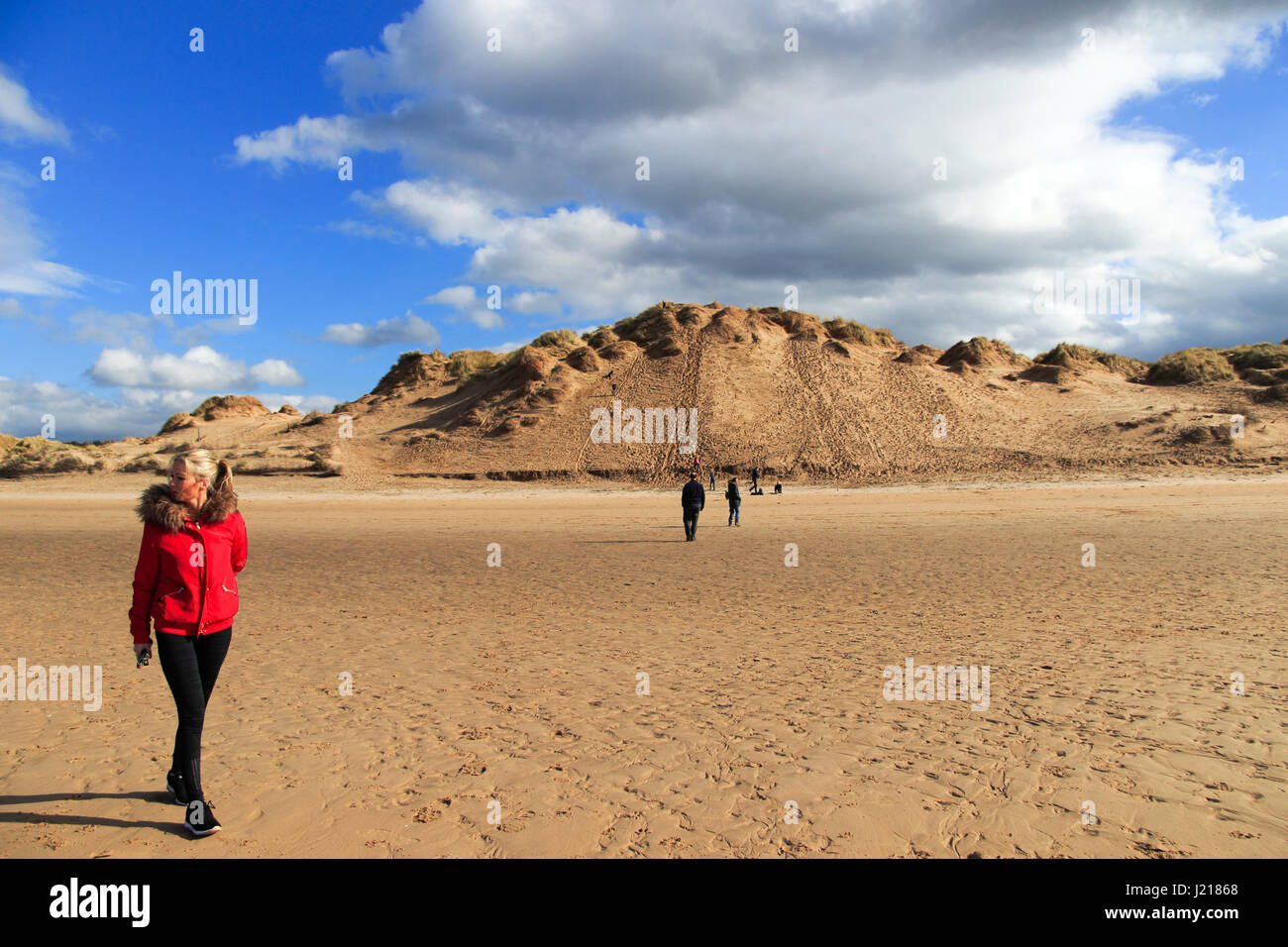 Formby Punkt, Sefton Küste, Merseyside, Nordwest England, UK Stockfoto