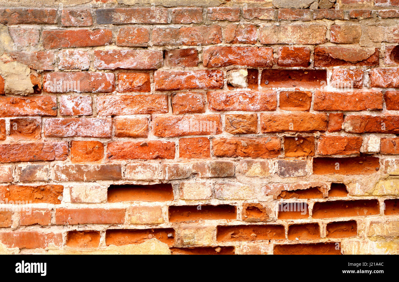 Fotos von hellen Ziegelmauer Stockfoto