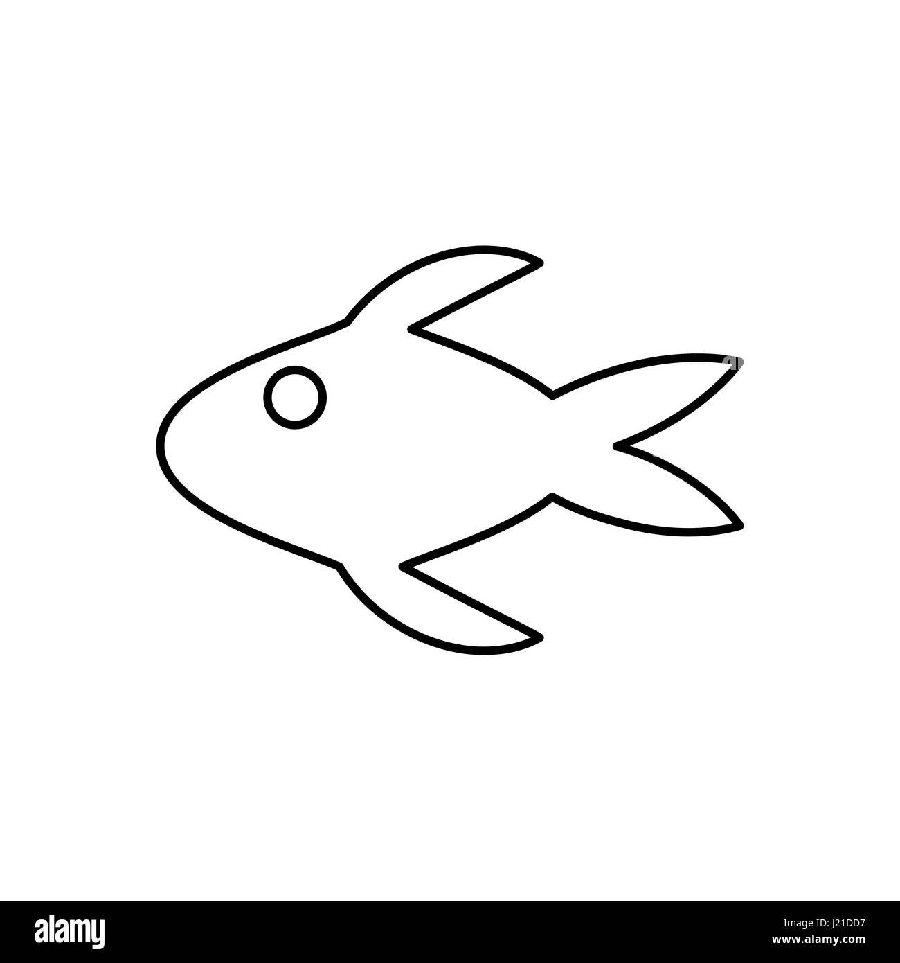 Fisch-Symbol-Bild Stockfoto