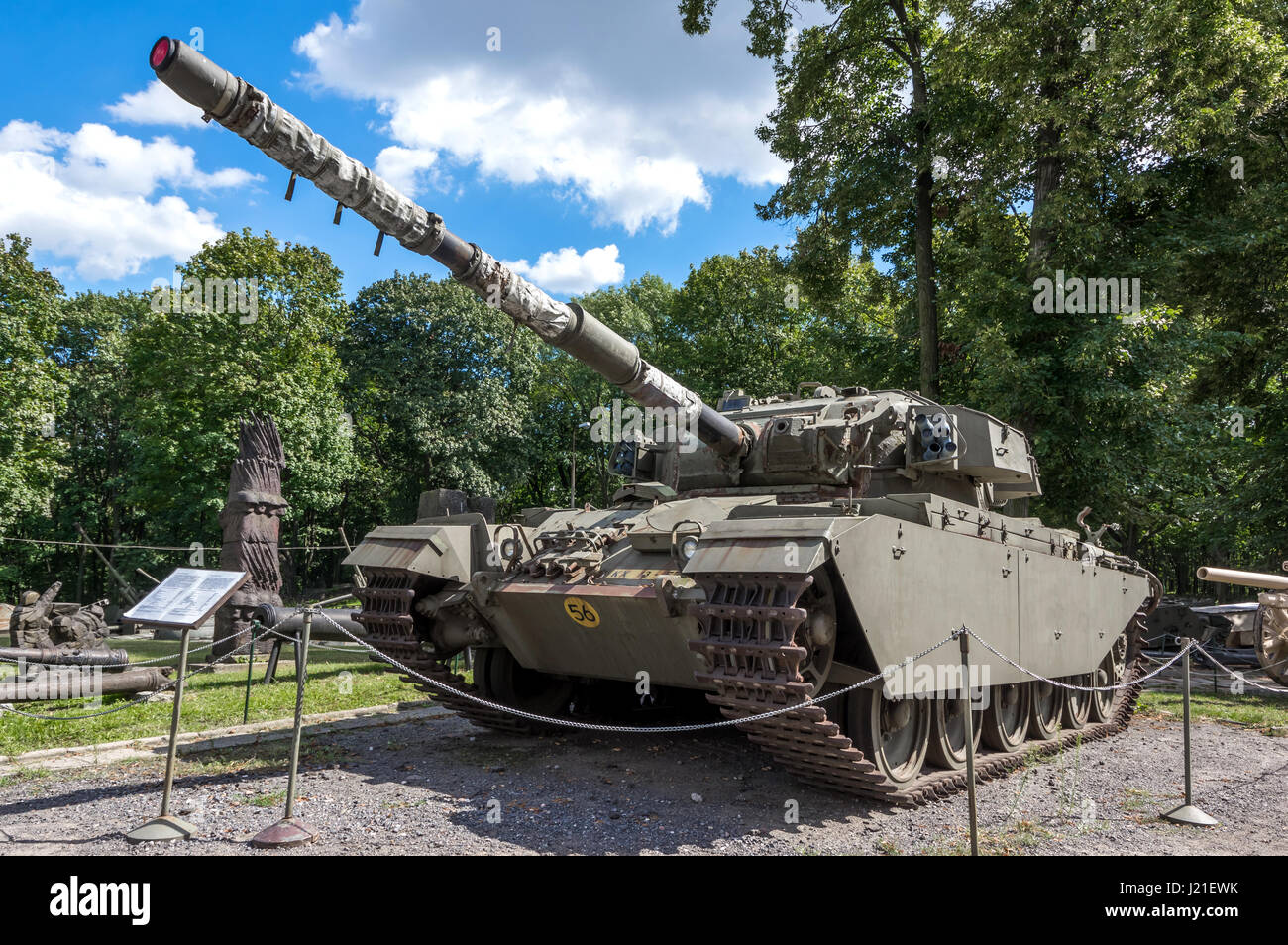 Centurion Mk 5, die bekanntesten britischen Kampfpanzer, eines der Displays im Museum der polnischeArmee - Warschau, Polen Stockfoto
