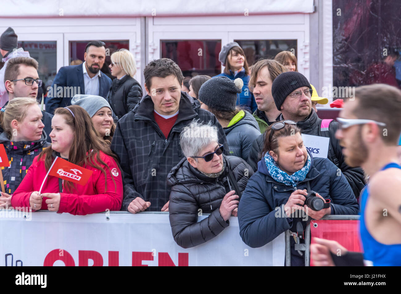 Warschau, Polen. 23. April 2017. OSHEE 10 km Lauf, ein sportliches Ereignis während Warschau Marathon organisiert. Bildnachweis: Dario Fotografie/Alamy Live News Stockfoto