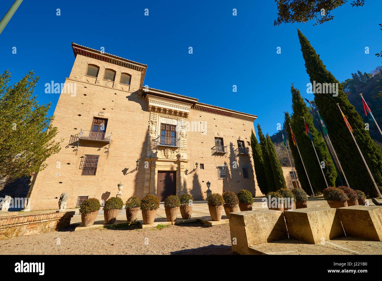 Palacio de Los Córdova (historisches Archiv), Granada, Andalusien, Spanien, Europa Stockfoto