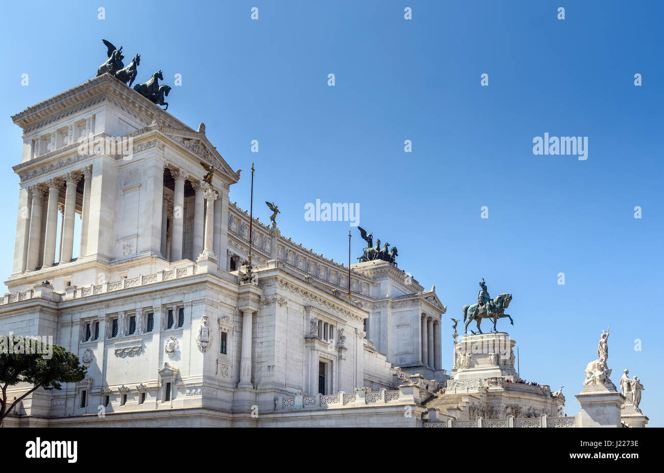Altar des Vaterlandes (Altare della Patria) in Rom, Italien Stockfoto