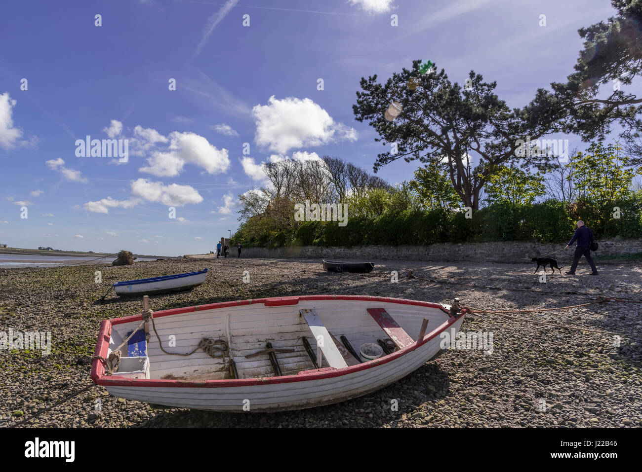 Sunderland-Punkt an der Mündung des Flusses Lune in der Nähe von Lancaster. Stockfoto