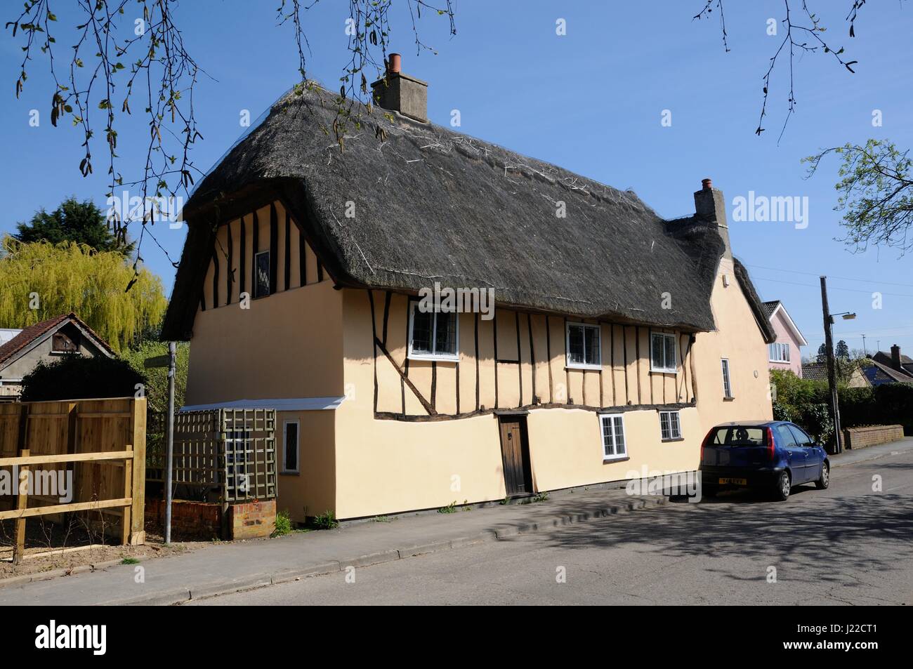 Keine 38 Church Lane, Little Abington, Cambridgeshire Stockfoto