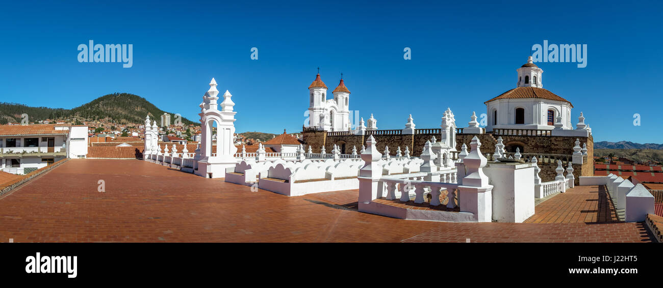 San Felipe Neri Kloster Terrasse - Sucre, Bolivien Stockfoto