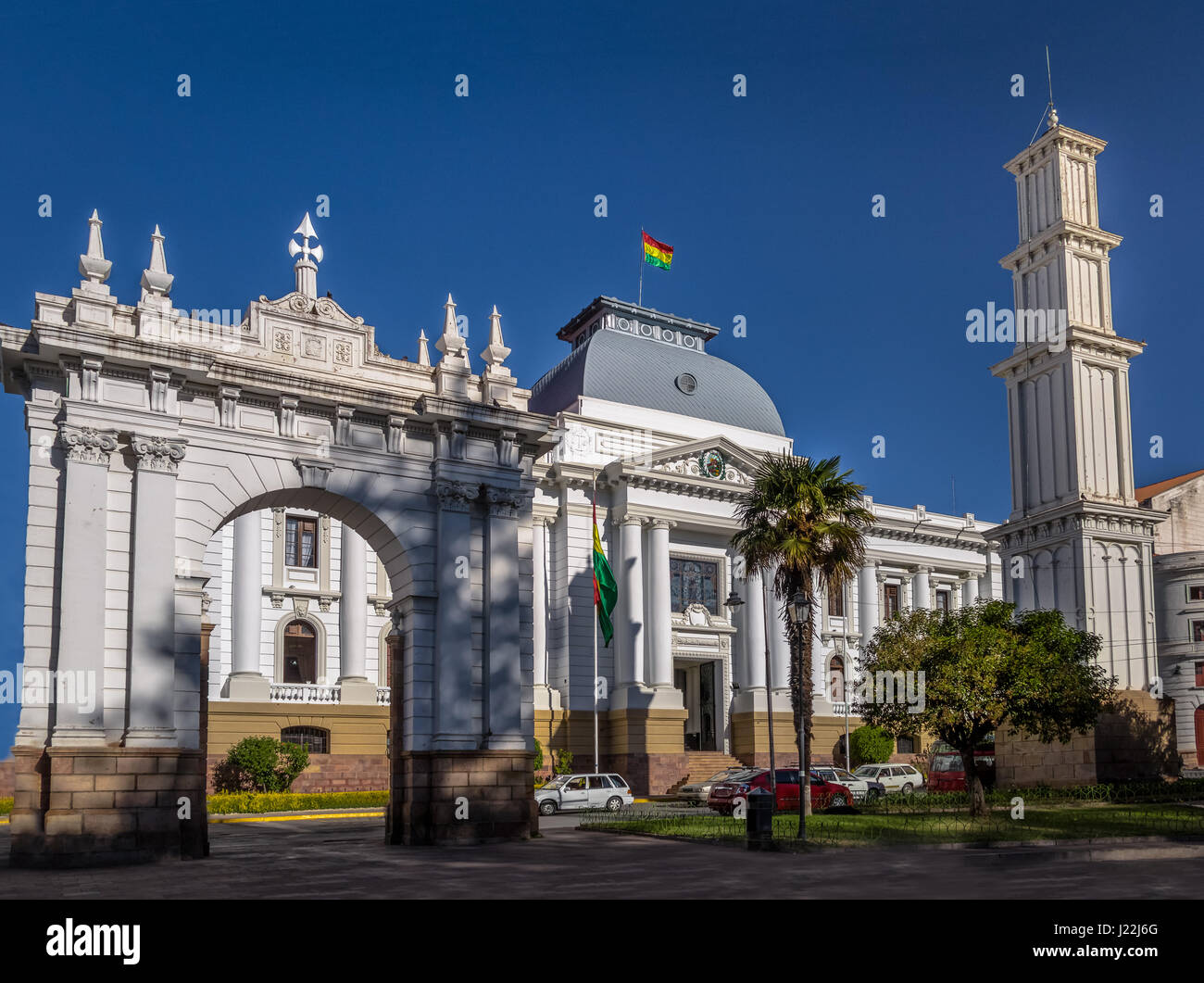 Supreme Court von Bolivien Building - Sucre, Bolivien Stockfoto