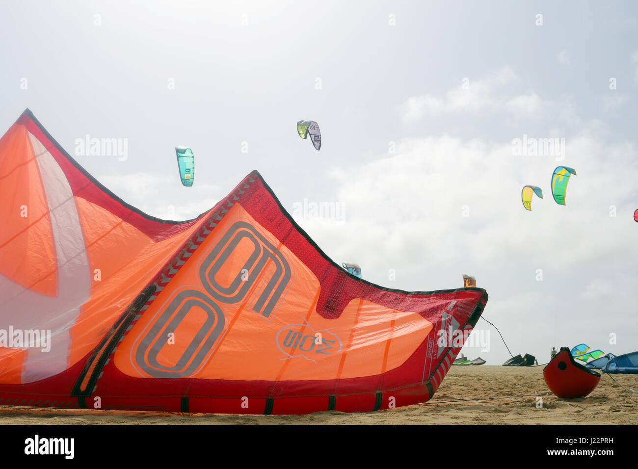 Kite Beach Sal Kapverden Stockfoto