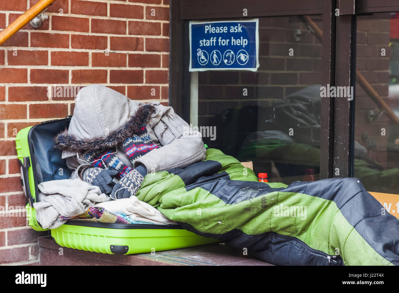 England, London, Southwark, Obdachlose grobe Schläfer Stockfoto