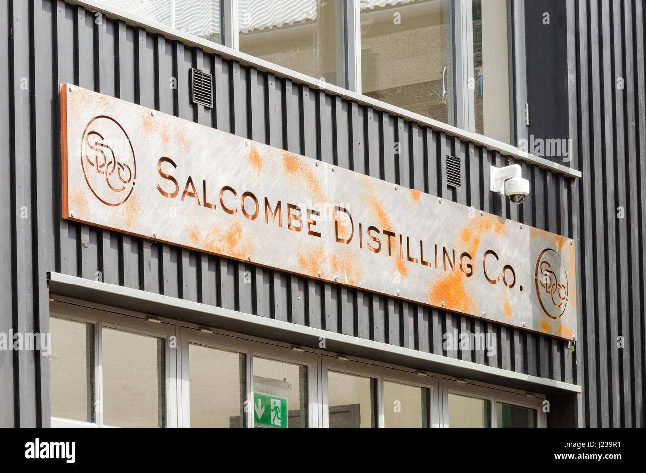 Salcombe Distilling Co. in Salcombe, Devon die Salcombe Gin herstellt Stockfoto