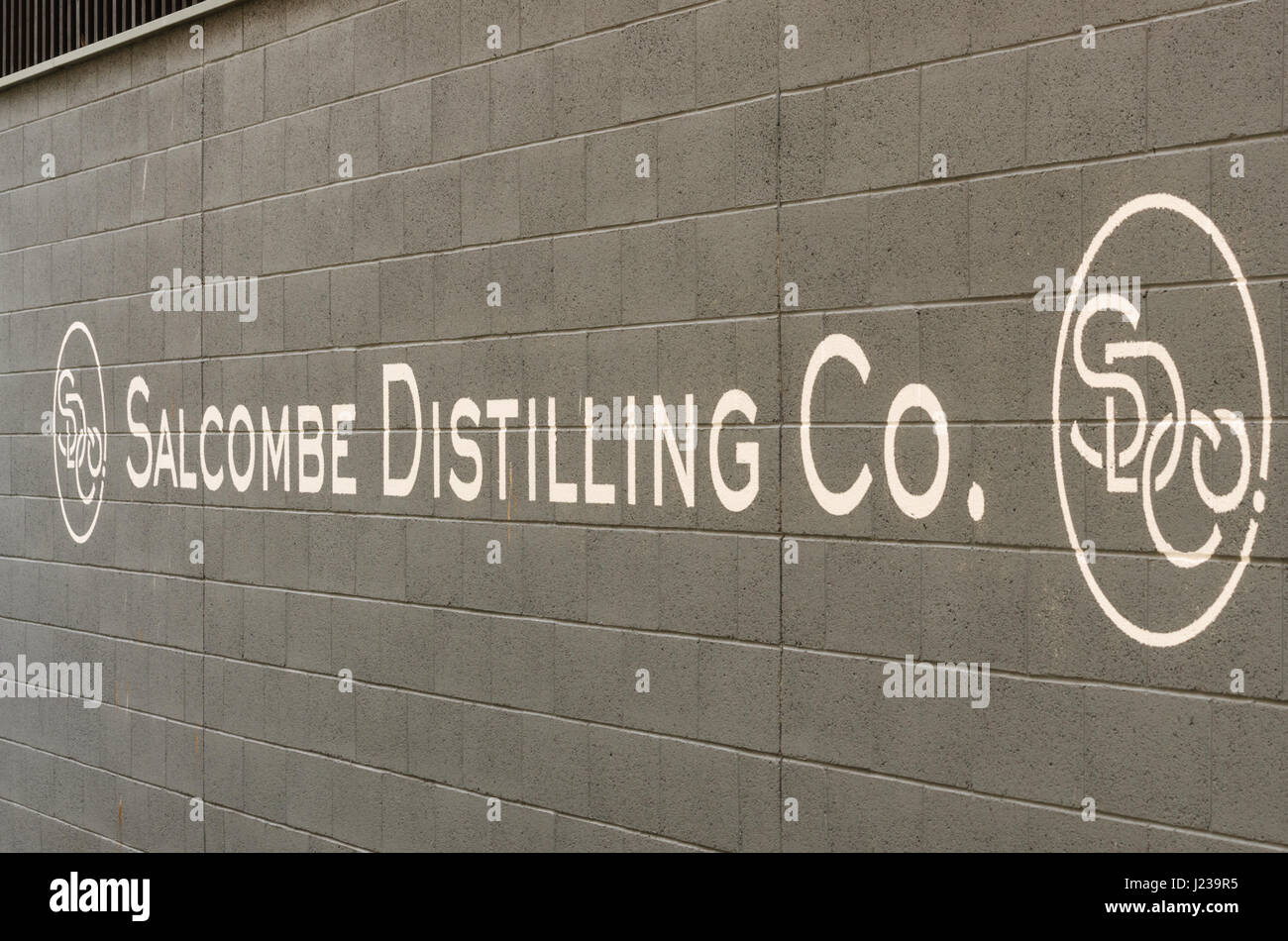Salcombe Distilling Co. in Salcombe, Devon die Salcombe Gin herstellt Stockfoto