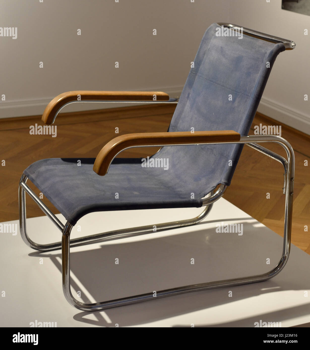 Stuhl B35 1928 entworfen von Marcel Breuer Version Thonet Mundus AG 1931 Deutsch, Deutschland, Stockfoto