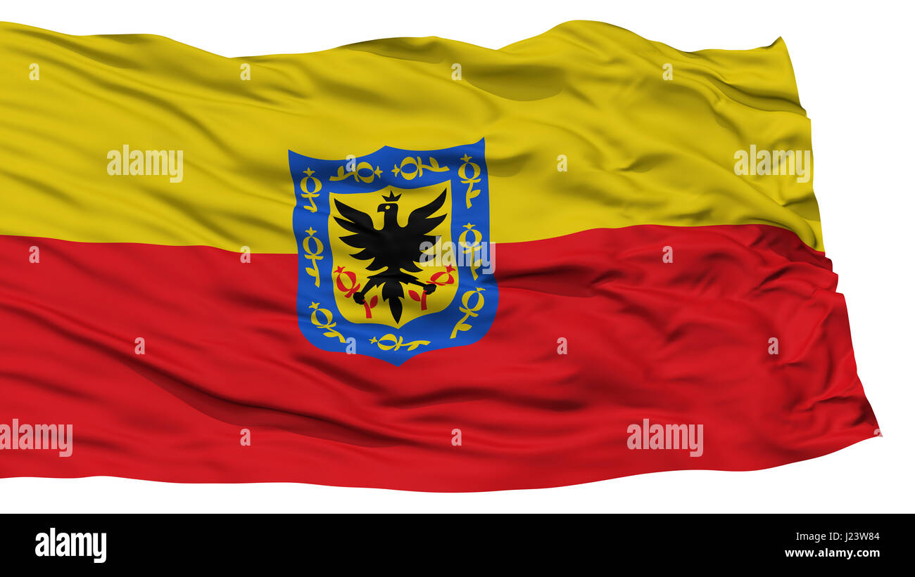 Isolierte Bogota Stadtflagge Stockfoto