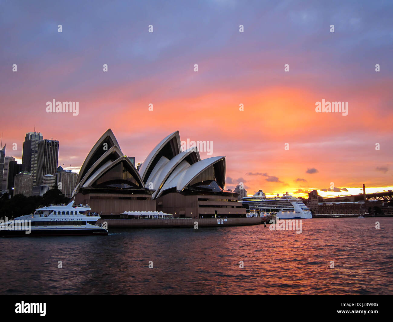 Sydney Harbour, Sydney Opera House, Sydney, New South Wales, Australien Stockfoto