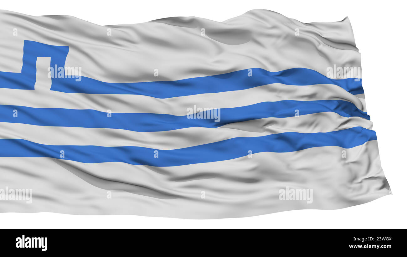 Isolierte Podgorica Stadtflagge Stockfoto