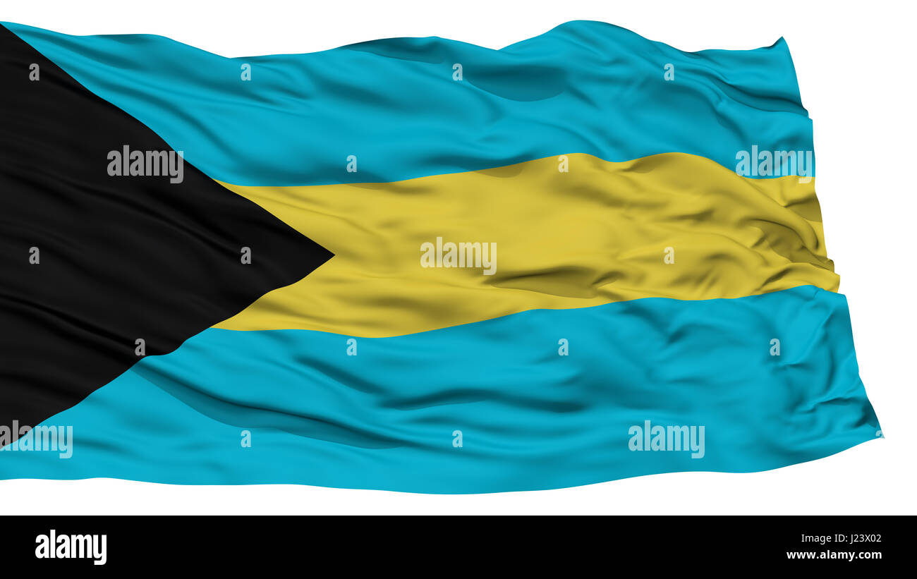 Isolierte Bahamas Flagge Stockfoto