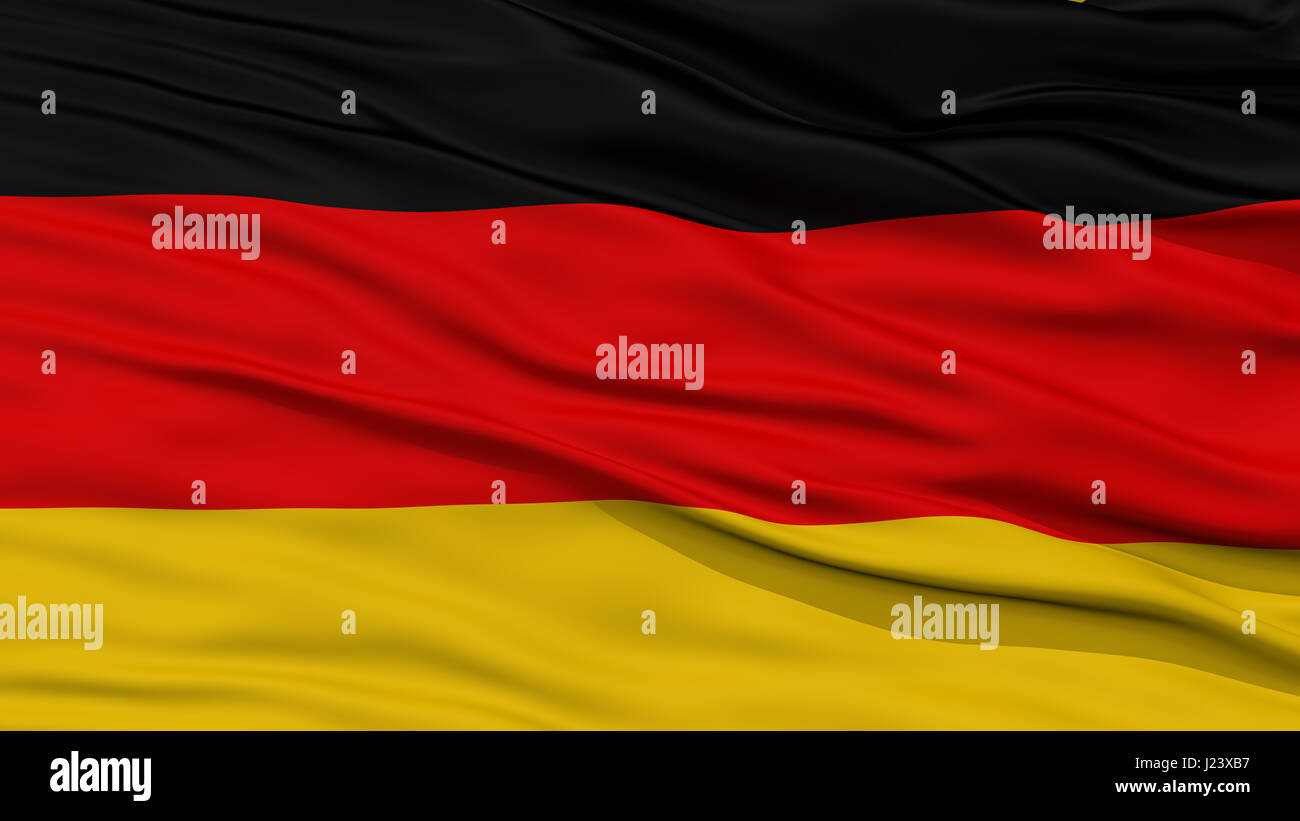 Closeup Deutschland Flagge Stockfoto