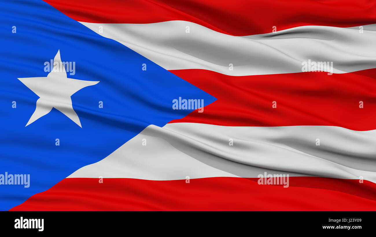 Closeup Puerto Rico Flagge Stockfoto