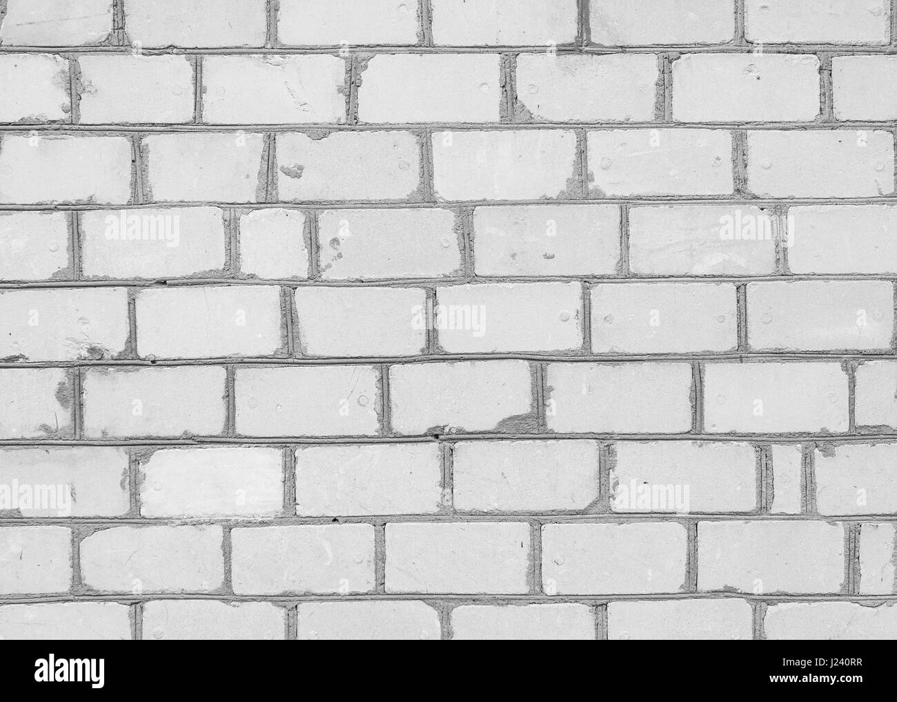 Weiße Mauer. Abstrakte Textur des weißen Mauerwerk. Stockfoto