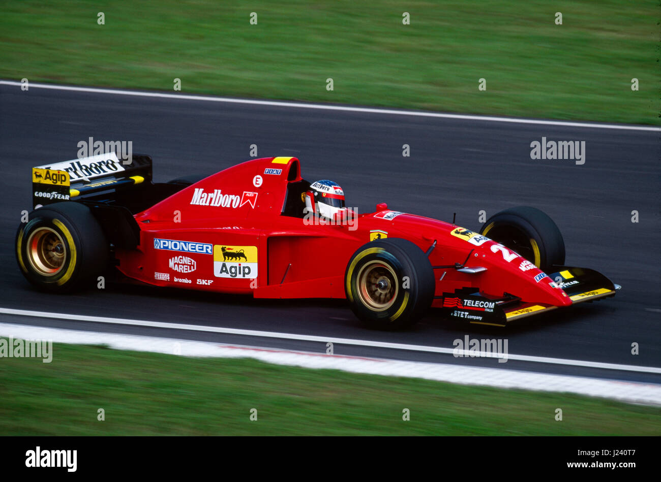 F1, Ferrari, Jean Alesi, Gp San Marin 1995 Stockfoto