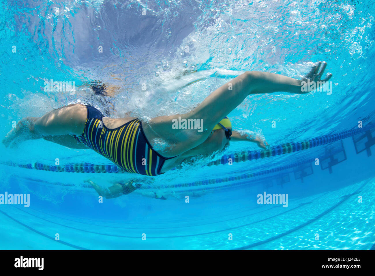 Orange Schüssel schwimmen Classic Stockfoto