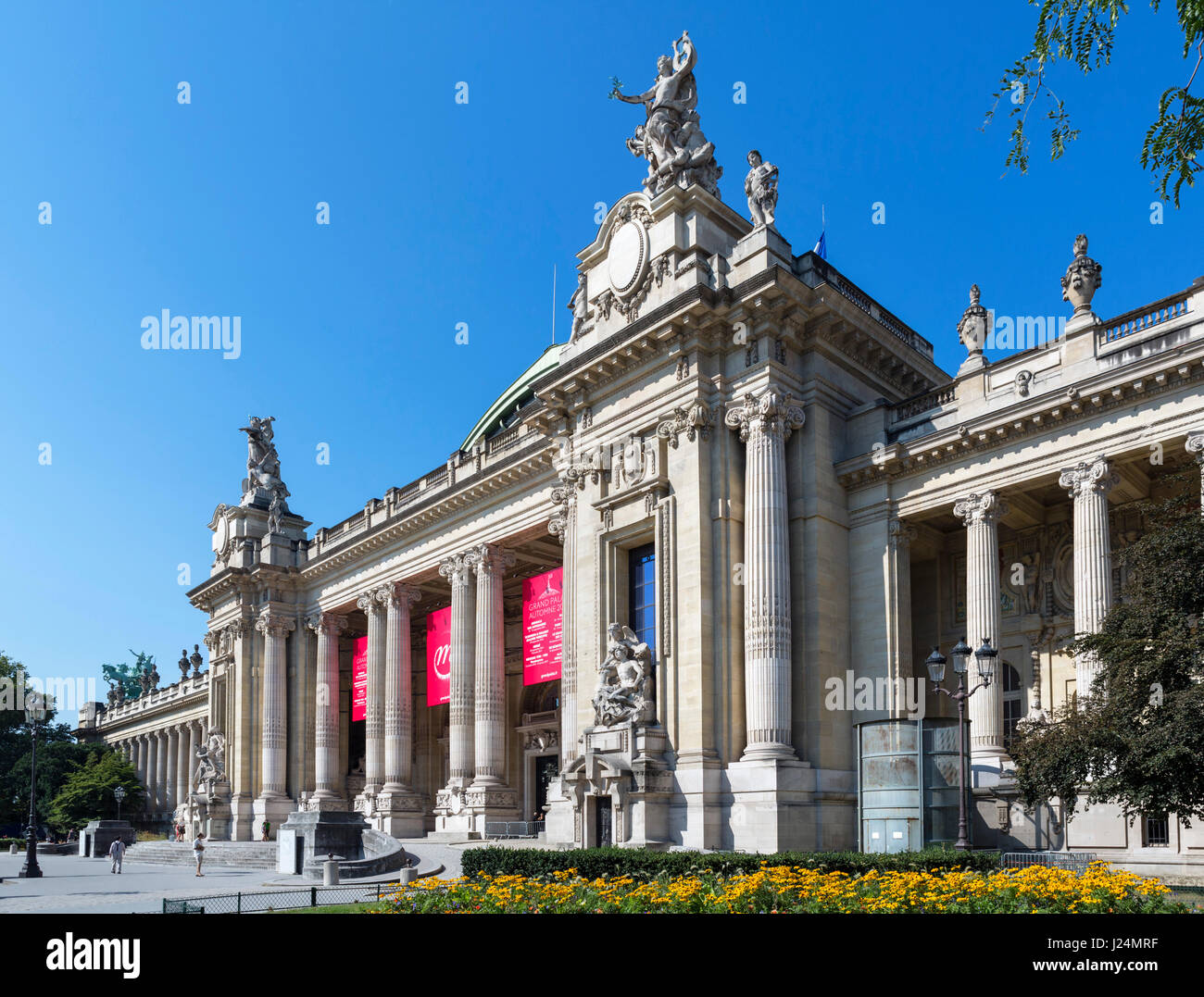 Eingang zum Grand Palais, Paris, Frankreich Stockfoto