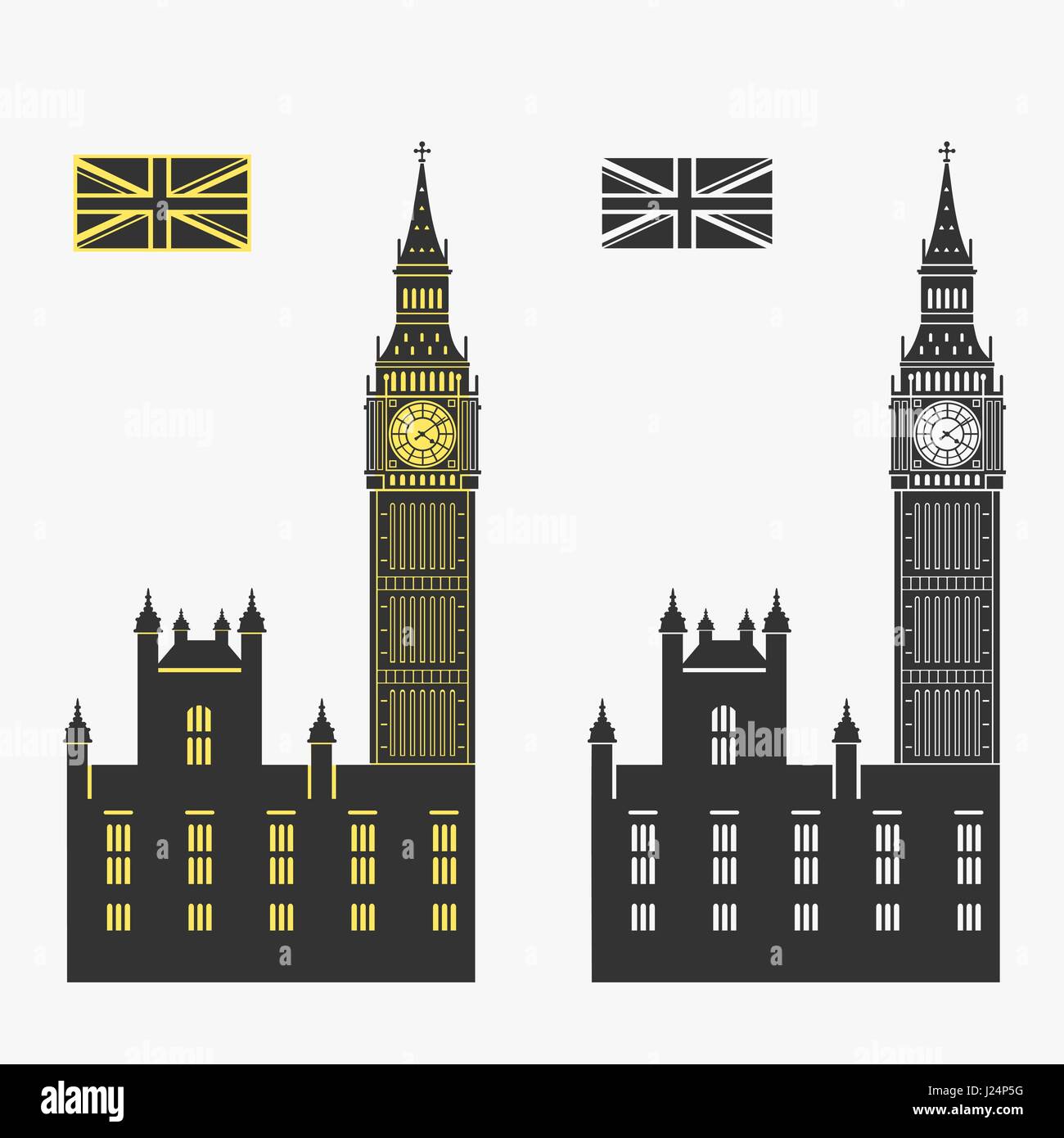 Big Ben London-Vektor-Illustration Stock Vektor