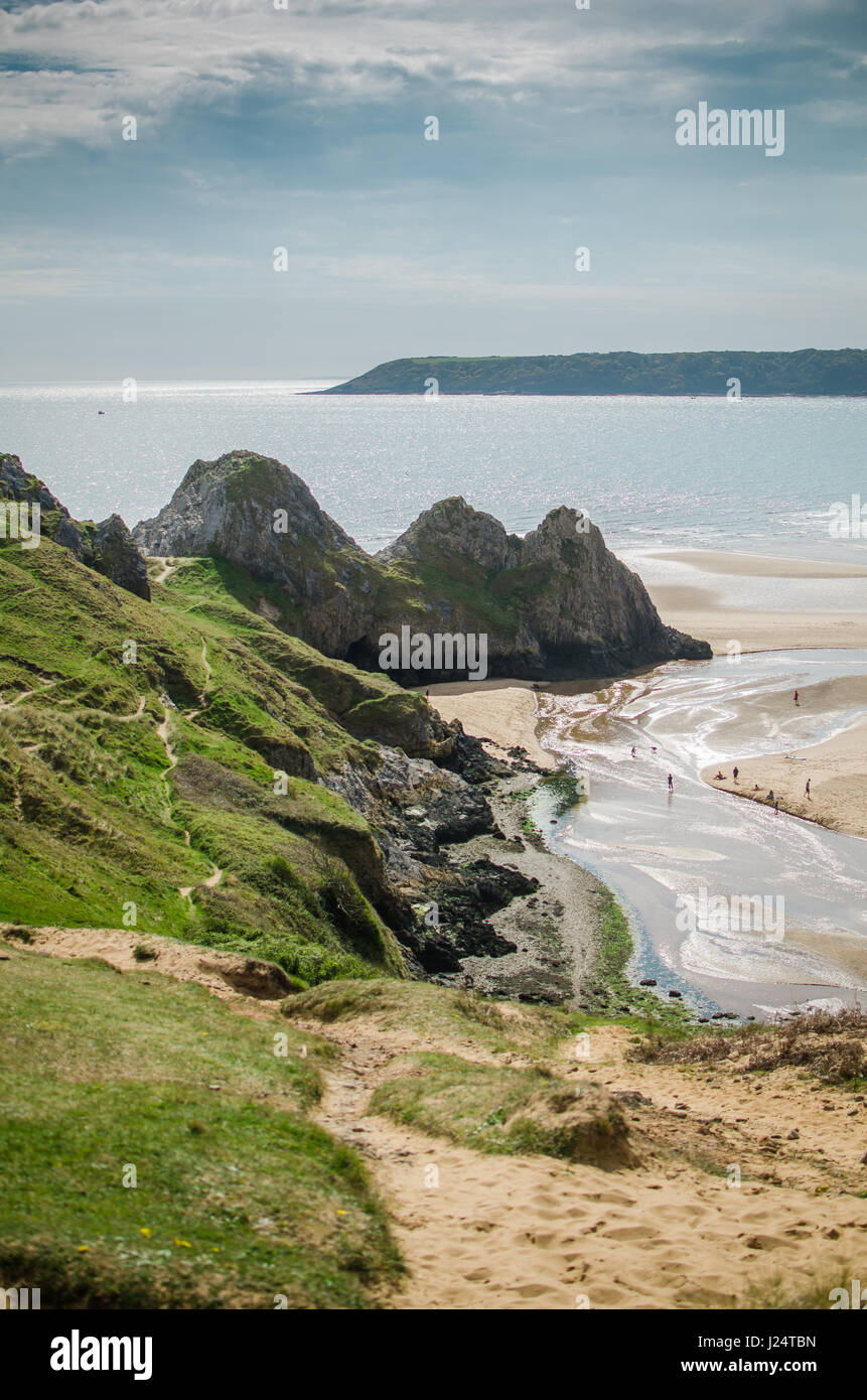 Die Gower-Landschaften Stockfoto