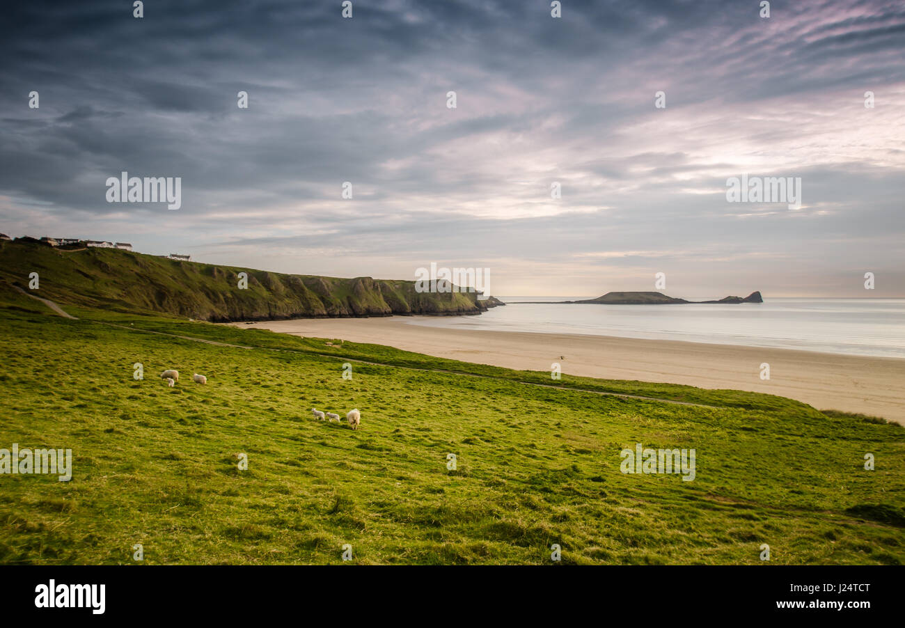 Die Gower-Landschaften Stockfoto