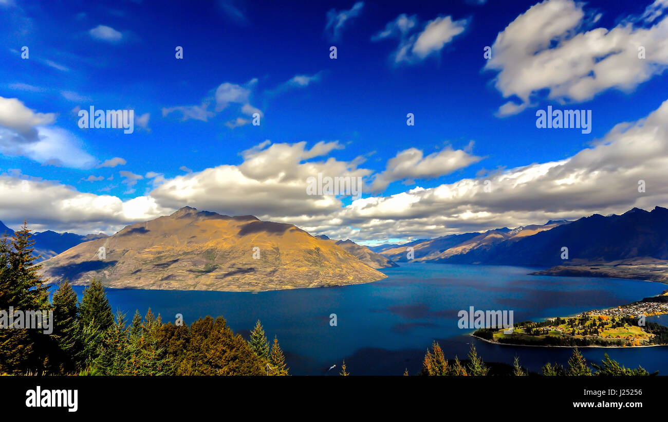 Großen Flusslandschaft Stockfoto