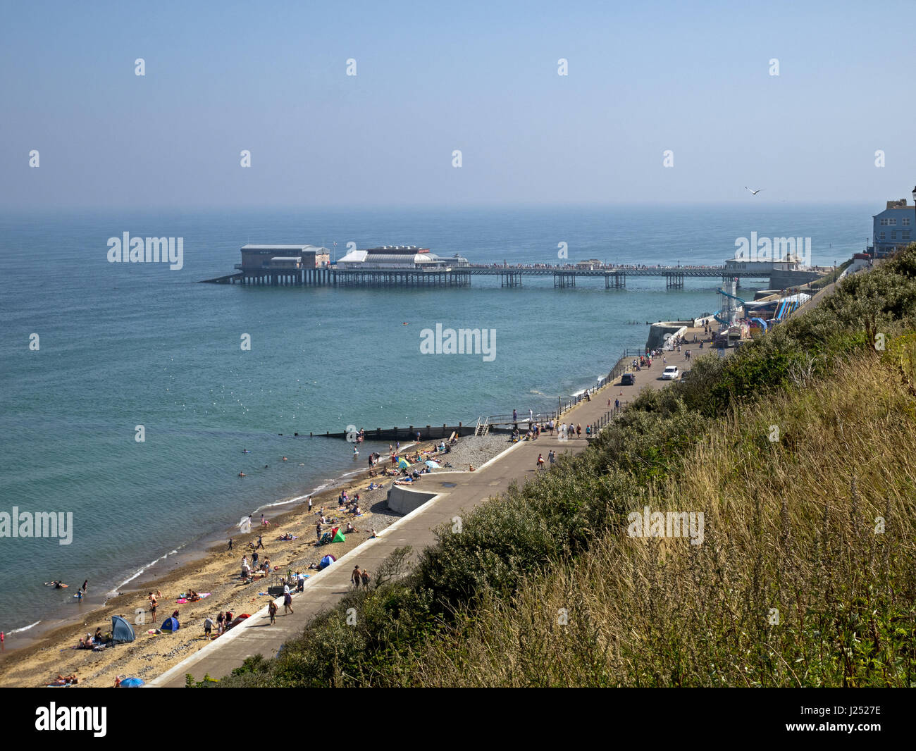 Die North Norfolk Küste bei Cromer mit seiner Pracht Pier, Cromer, Norfolk, England, UK Stockfoto