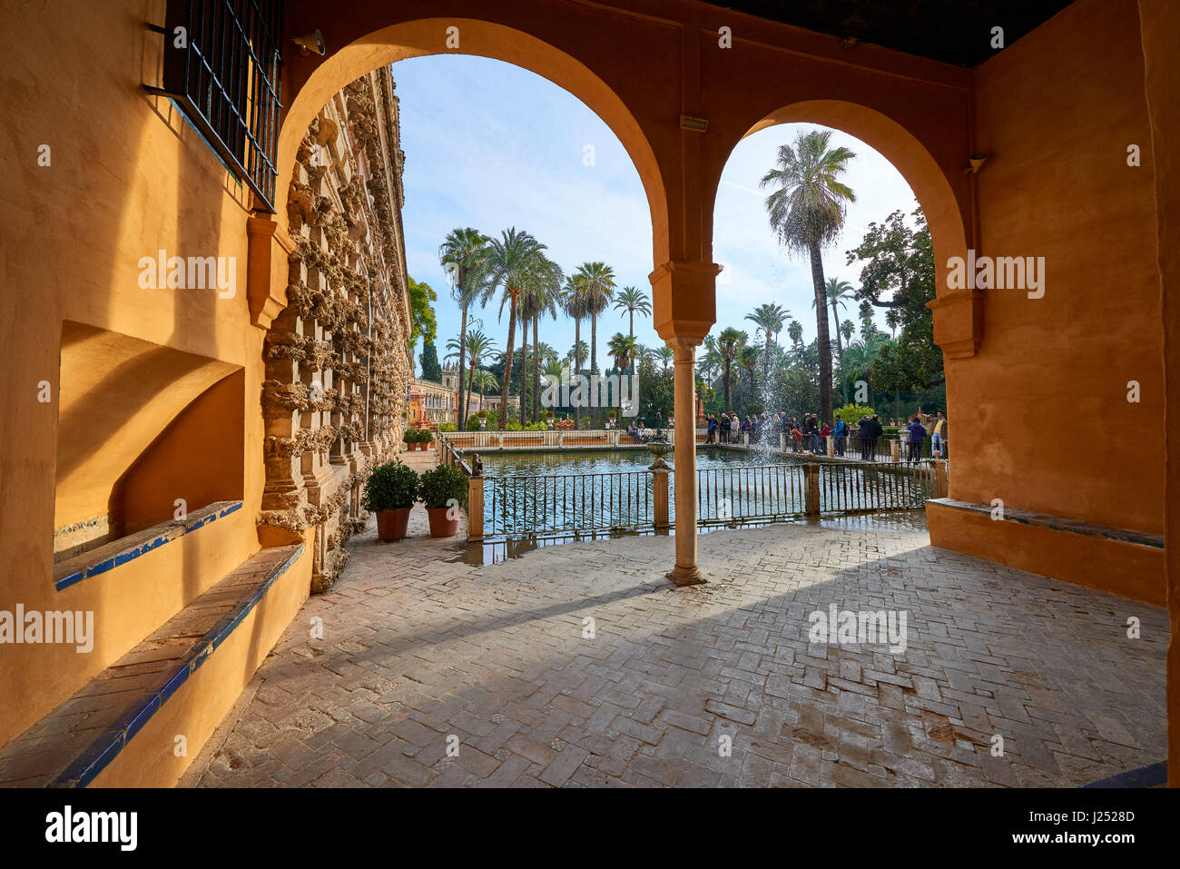 Royal Palace (Real Alcazar) Sevilla, Andalusien, Spanien, Europa Stockfoto