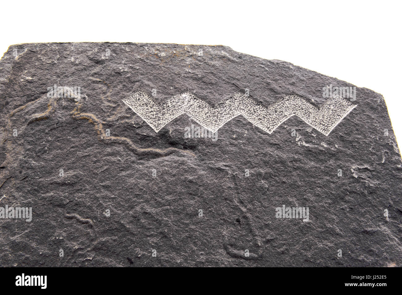 Wilden Atlantik Wege-Schild auf dem Felsen Stockfoto