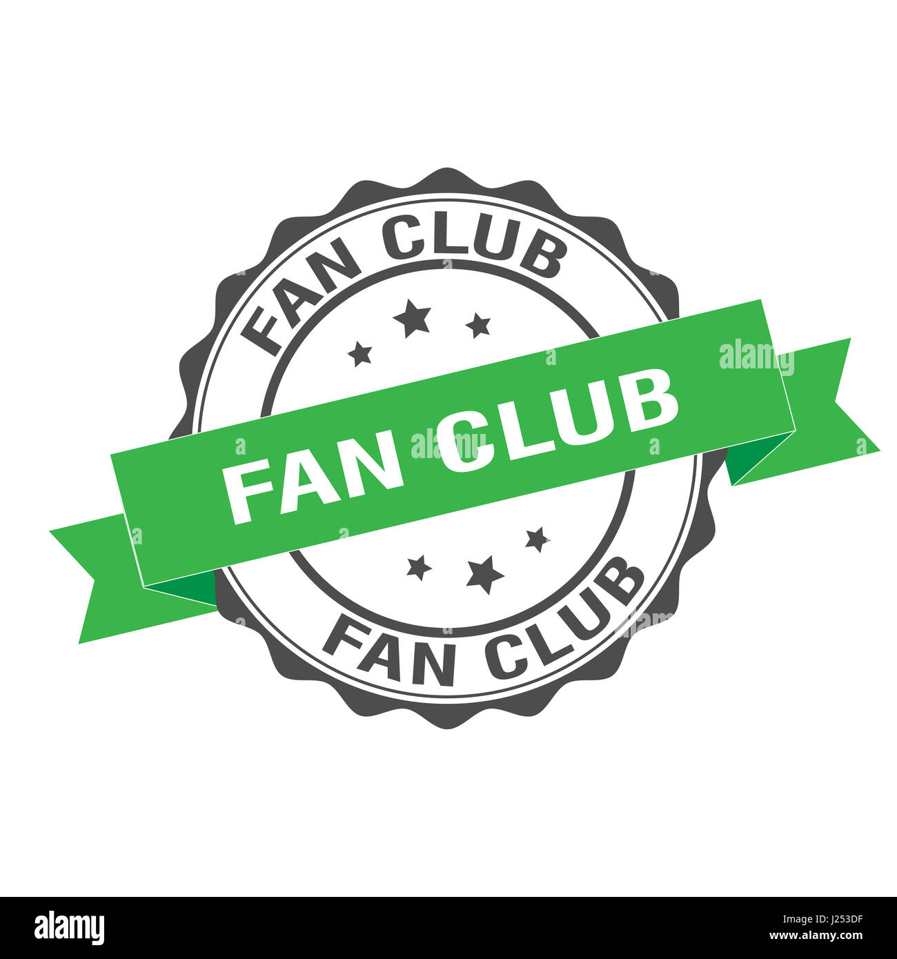 Fan-Club-Stempel-Abbildung Stockfoto