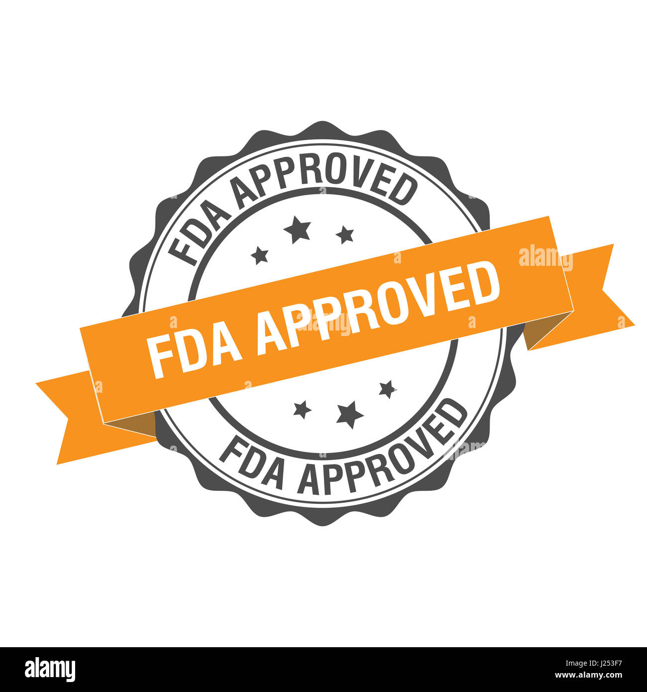 FDA genehmigt Stempel Abbildung Stockfoto