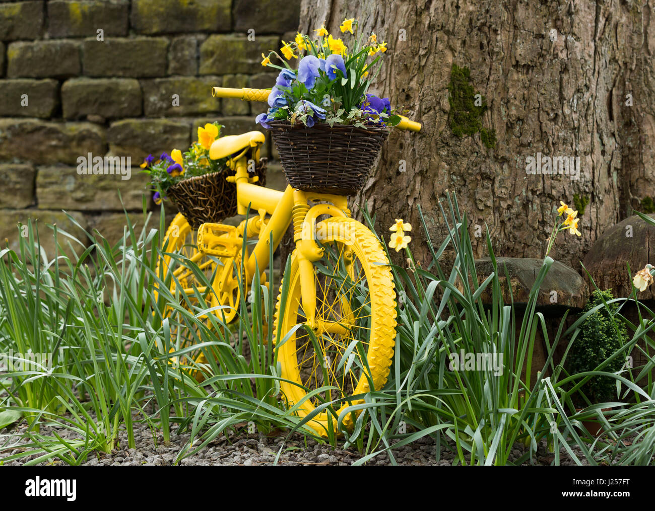 Tour de Yorkshire Bikes Stockfoto