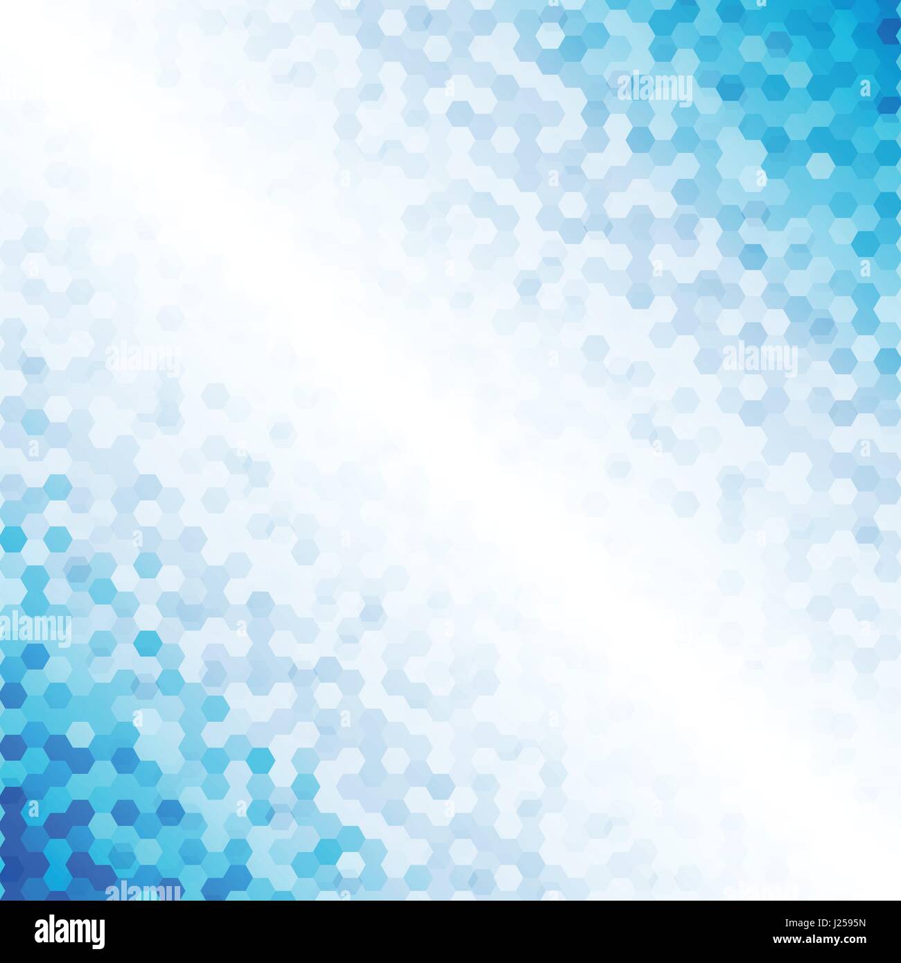 Schatten der blauen Sechseck-Muster Designkonzept abstrakten Hintergrund Stock Vektor