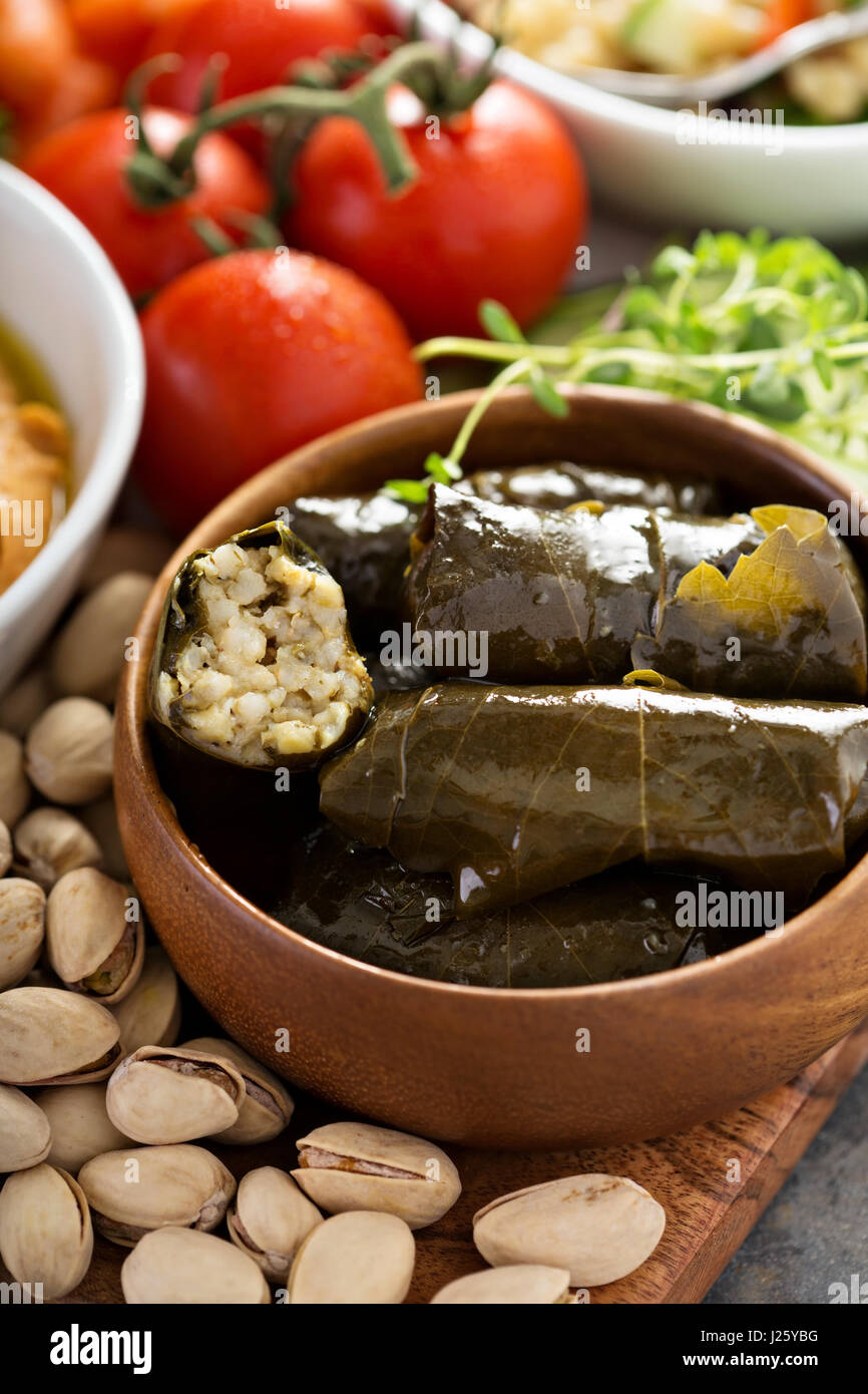 Weinblätter Mit Füllung Stockfotos und -bilder Kaufen - Alamy