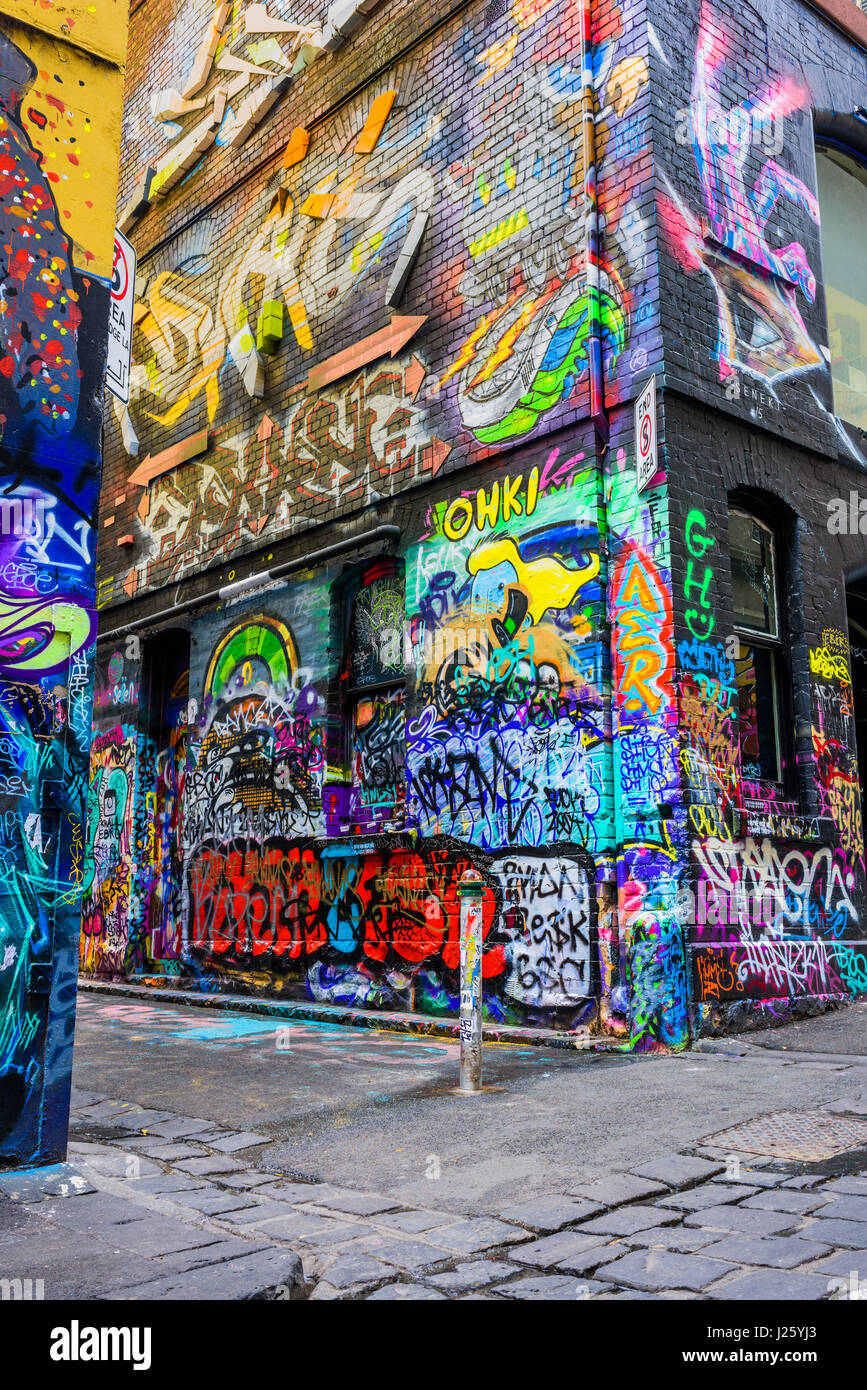 Melbourne-Streetart Stockfoto