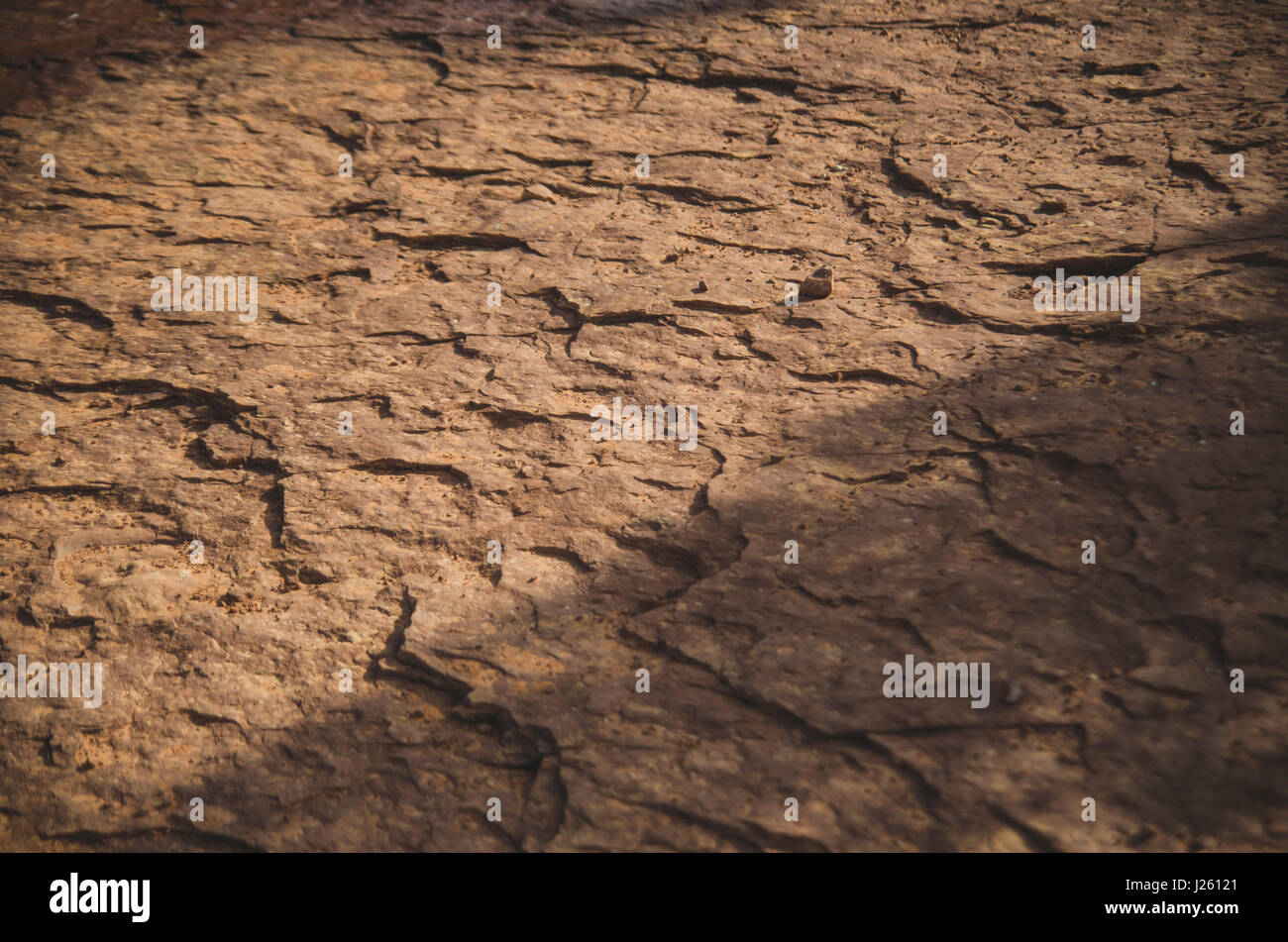 Licht und Schatten auf steinigen Wanderweg, Sedona, Arizona, USA Stockfoto