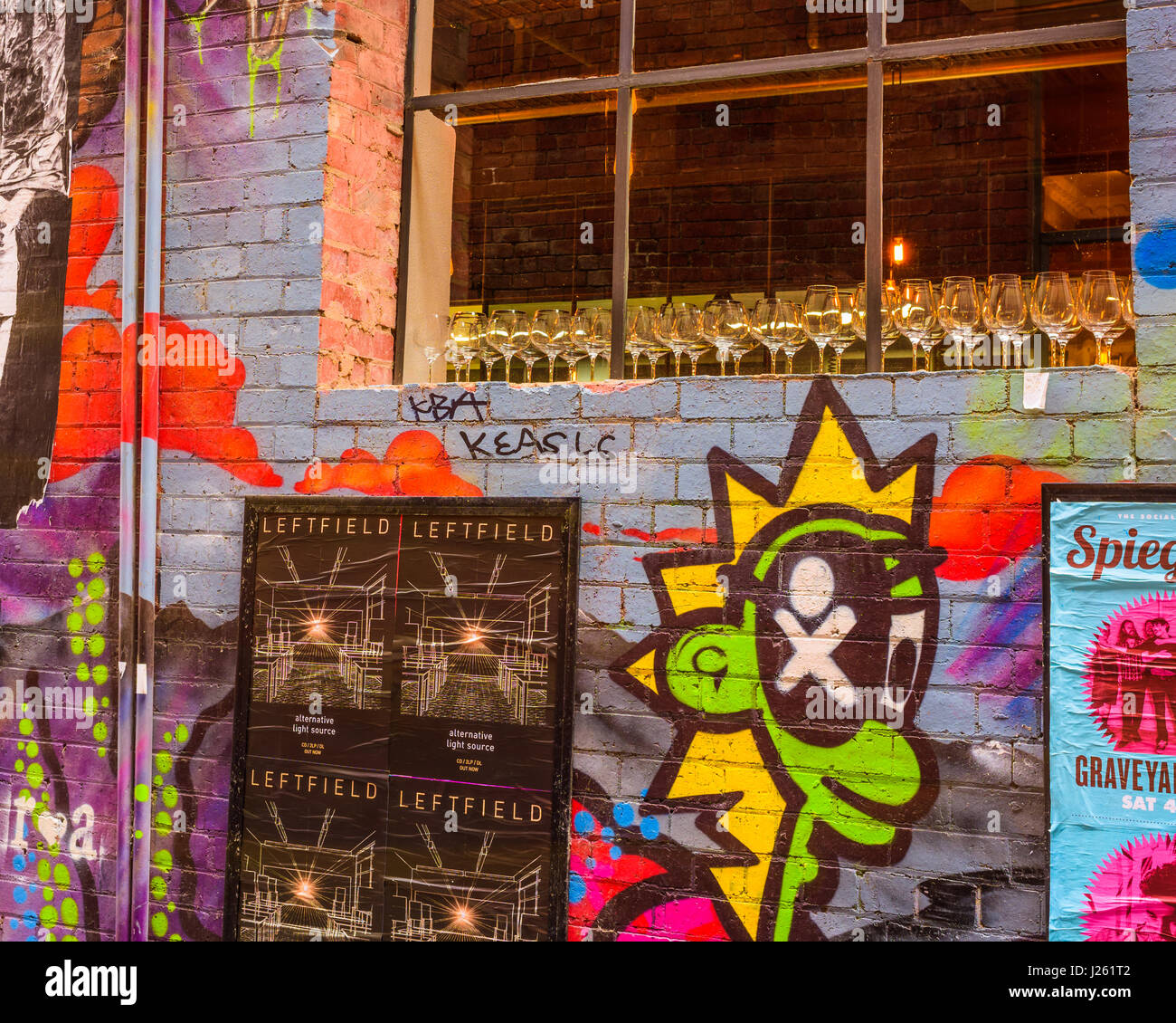 Melbourne-Streetart Stockfoto