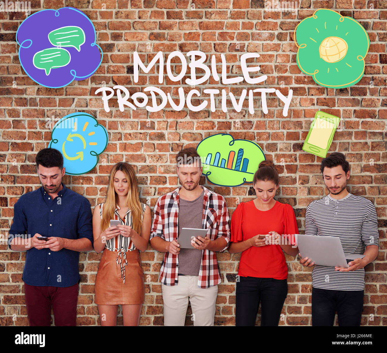 Beheben von Problemen mit wireless-Technologie Stockfoto