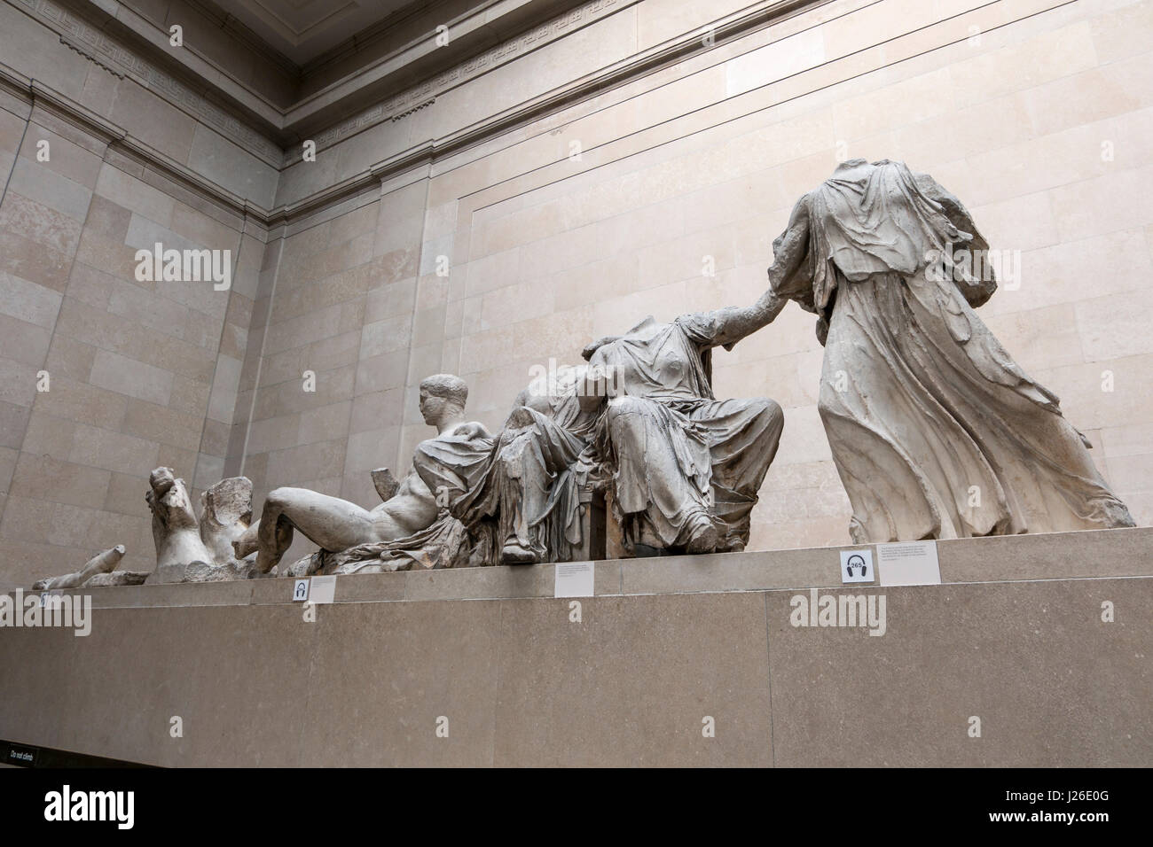 Griechische Skulpturen im British Museum, London, England, Vereinigtes Königreich, Europa Stockfoto
