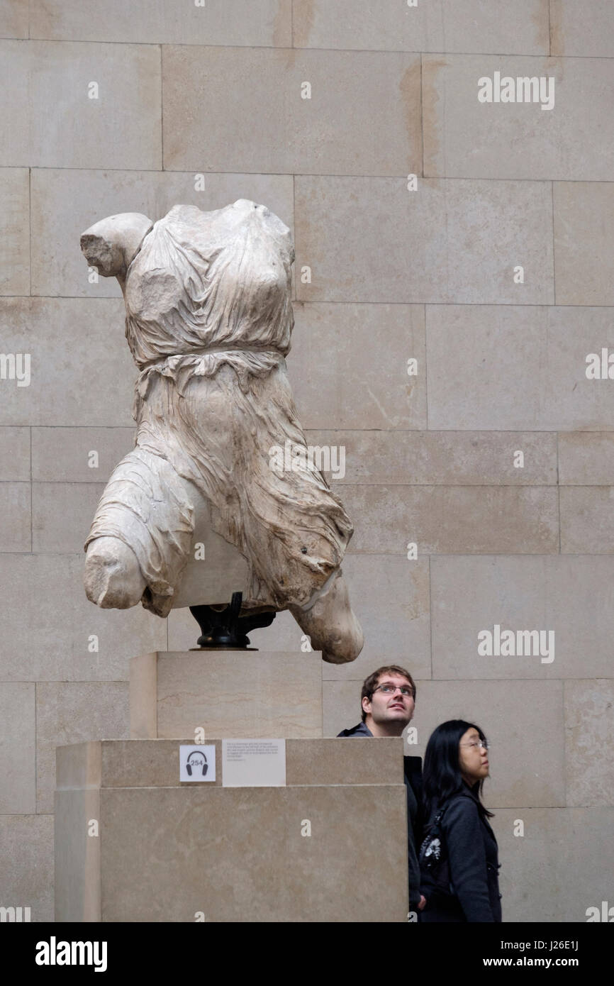 Griechische Skulpturen im British Museum, London, England, Vereinigtes Königreich, Europa Stockfoto