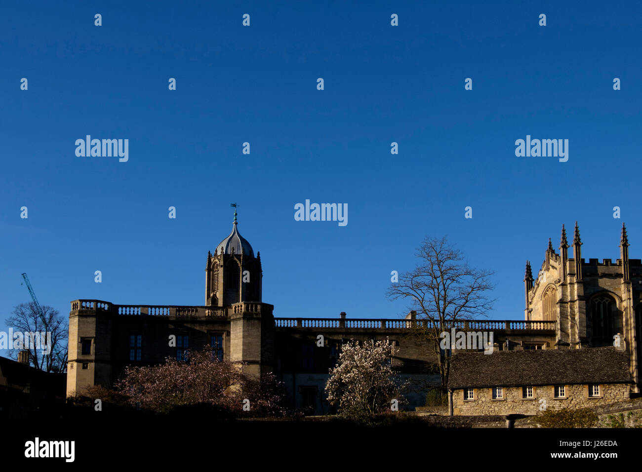 Tom Tower des Christ Church in Oxford, Oxfordshire, England, Vereinigtes Königreich Stockfoto