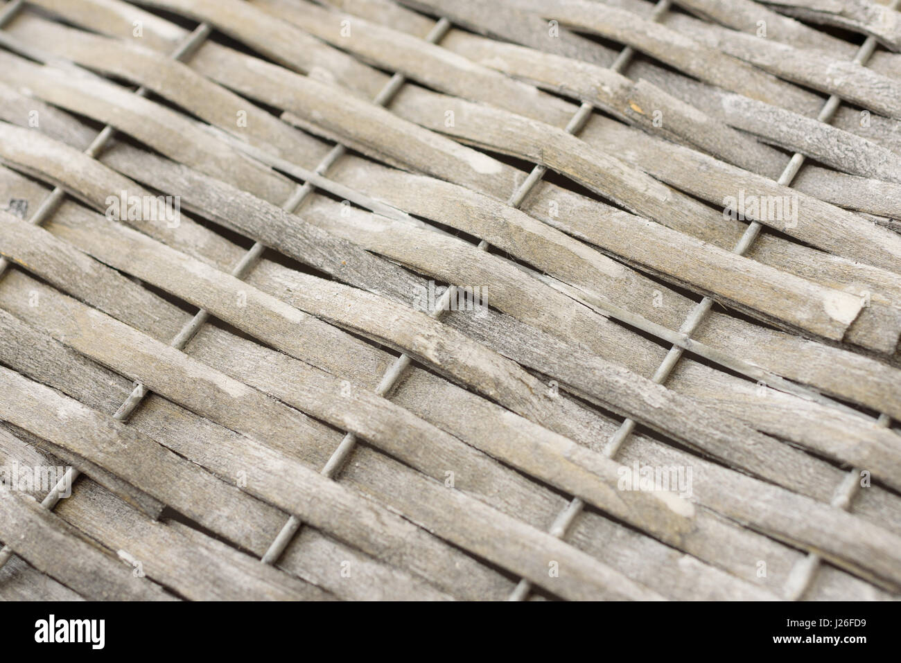 Korbflechten Muster, Symmetrie grauen Hintergrund yexture Stockfoto