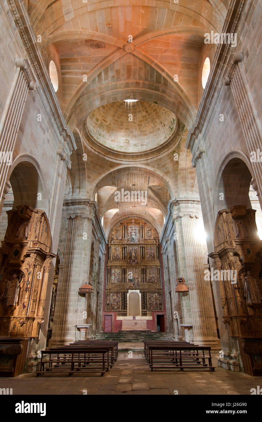Kloster Santa Maria de Montederramo (10. Jahrhundert) - innen, Orense Provinz, Region Galicien, Spanien, Europa Stockfoto