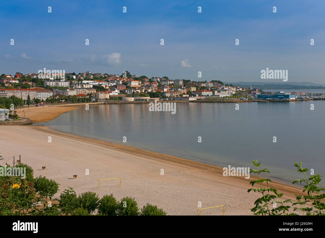 Strände von Las Delicias und Nova, Sada, La Coruña Provinz, Region Galicien, Spanien, Europa Stockfoto